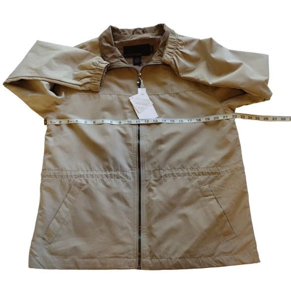 North End Jacket Womens Medium Pockets Drawstring Waist Full Zip Utility Fall - Picture 4 of 16